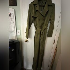 Fashion Nova Khaki Green Jumpsuit